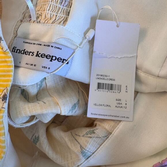 NWT Finders Keepers Limoncello Strapless Midi Dress Size Large - Picture 4 of 4